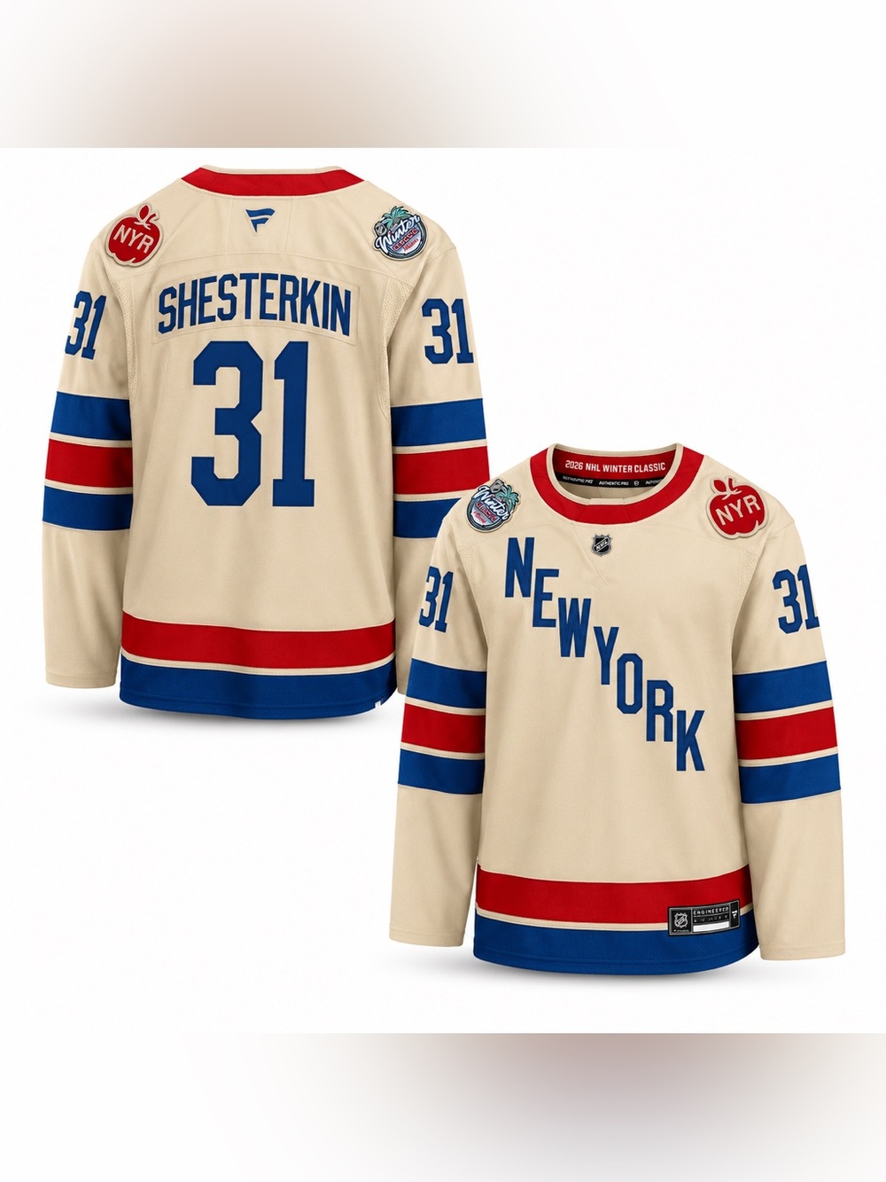 NHL New York Rangers Shesterkin Hockey Jersey  size‎ Extra Large